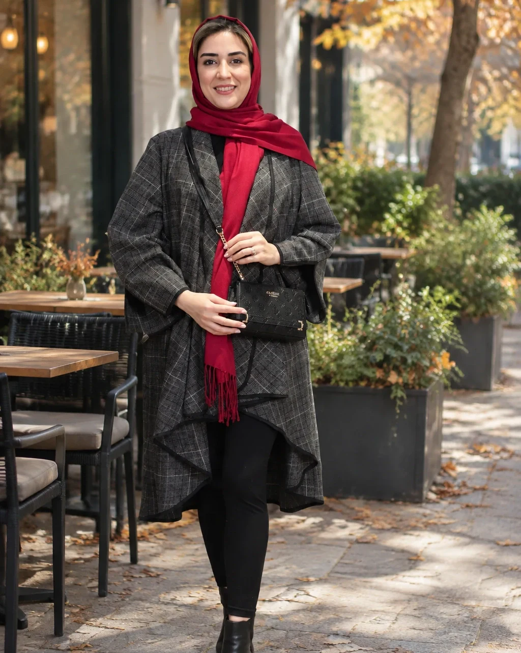 شنل آذر طوسی کد 1 2 شنل آذر طوسی کد 1 - Image 2